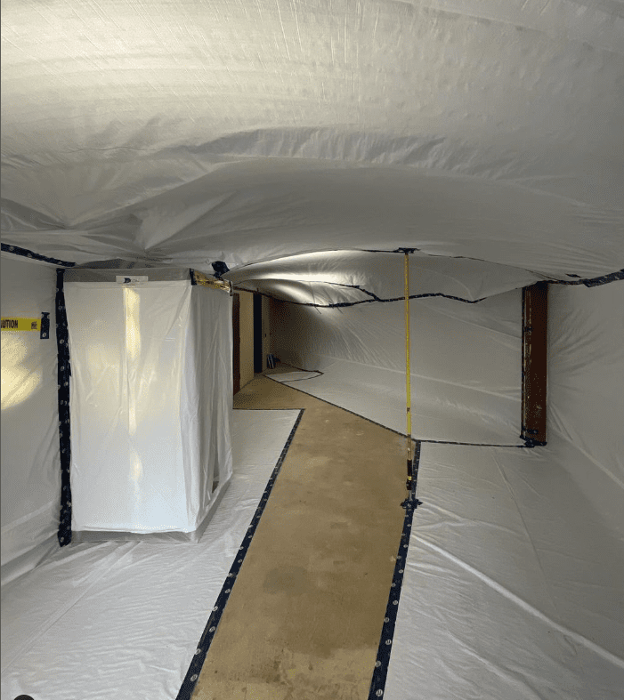 Containment Area for Asbestos Abatement Bc
